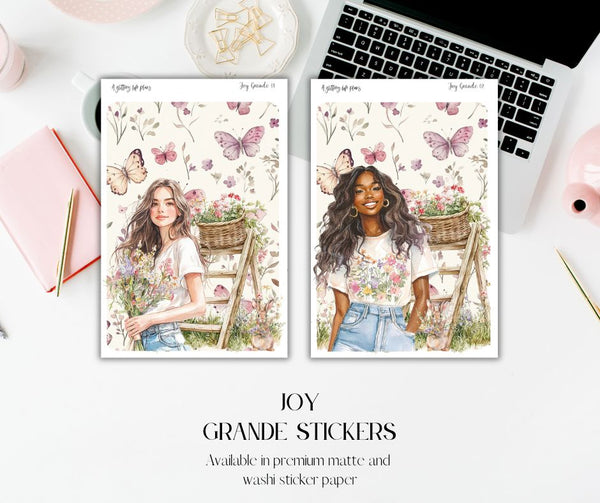 Grande Joy deco Sticker Sheet for Planners and Journals