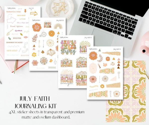 July Faith Journaling Bundle for Bible Journaling