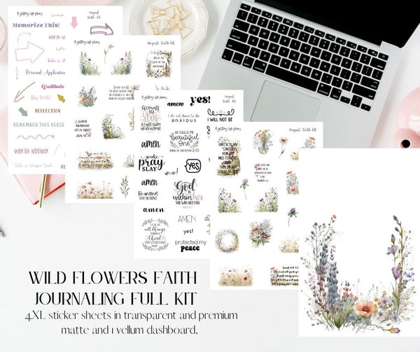Wildflowers Faith Journaling Kit for Bible Journaling