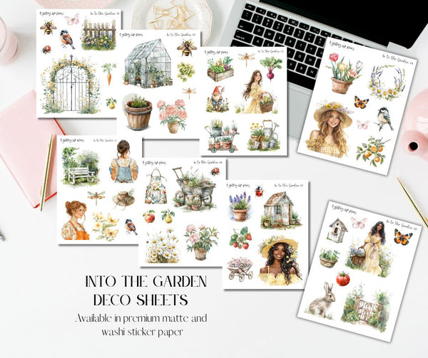 Into the Garden Decorative Stickers for Planners and Journals