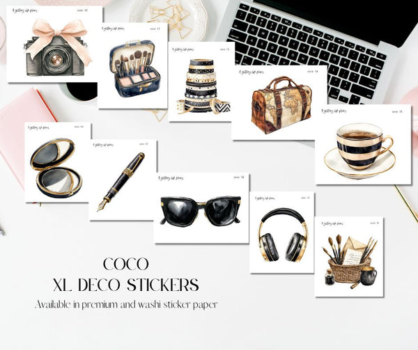 XL Coco Decorative Stickers for Planners and Journals
