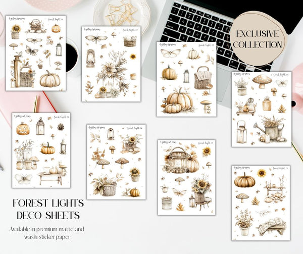 Forest Lights Decorative Stickers for Planners and Journals