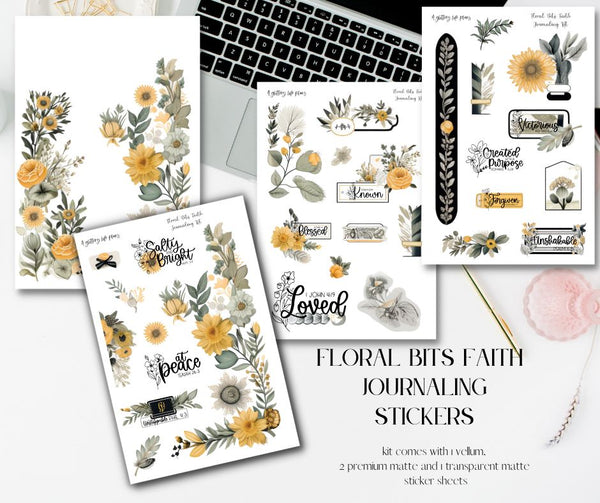 Faith Journaling Bits January Faith Journaling Kit for Bible Journaling