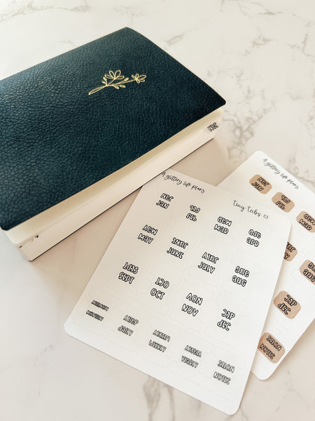 Tiny Tabs Planner and Journal Sticker Sheets