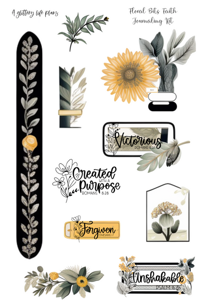 Faith Journaling Bits January Faith Journaling Kit for Bible Journaling