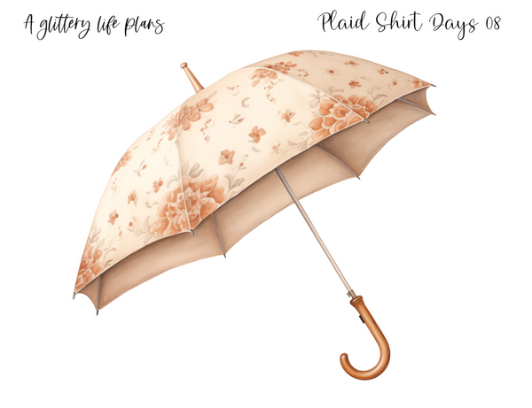 Plaid Shirt Days XL Large Deco Stickers for Planners and Journals