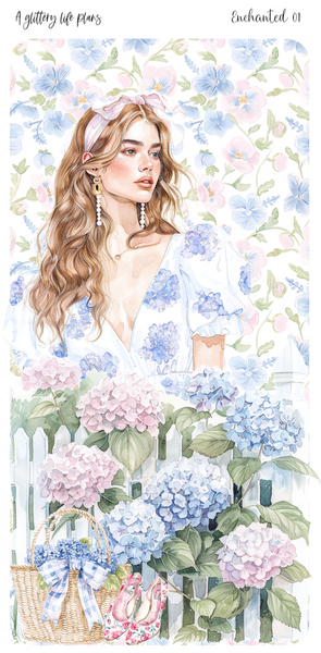 Full Sheet Enchanted deco Sticker Sheet for Planners and Journals