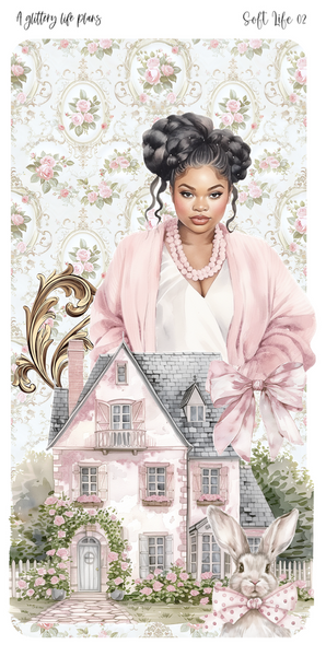 Full Sheet Soft Life deco Sticker Sheet for Planners and Journals