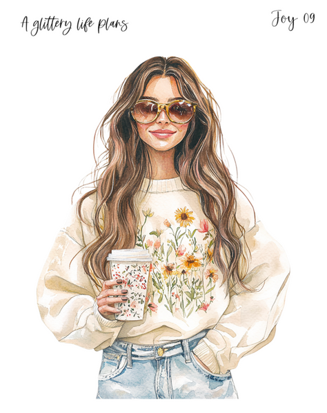 XL Joy Decorative Stickers for Planners and Journals