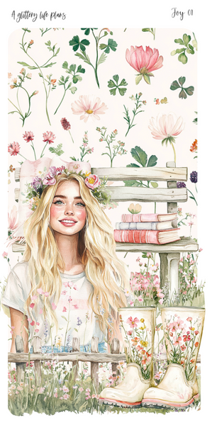 Full Sheet Joy deco Sticker Sheet for Planners and Journals