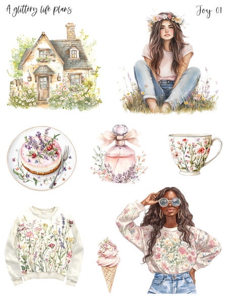 Joy Decorative Stickers for Planners and Journals