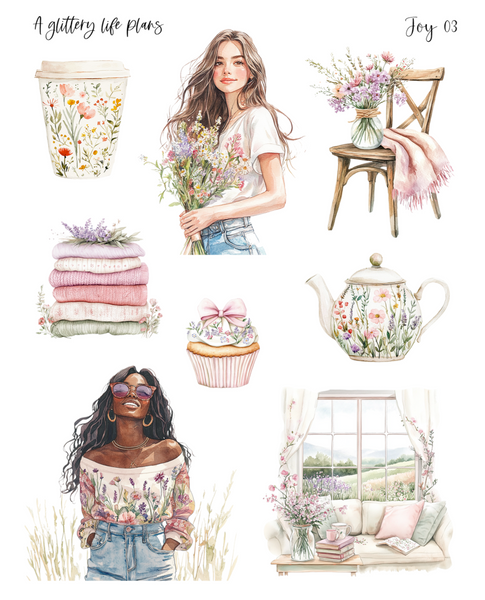Joy Decorative Stickers for Planners and Journals