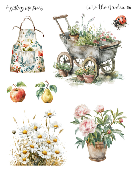 Into the Garden Decorative Stickers for Planners and Journals