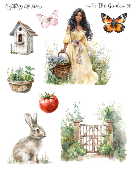 Into the Garden Decorative Stickers for Planners and Journals