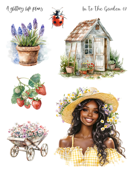 Into the Garden Decorative Stickers for Planners and Journals