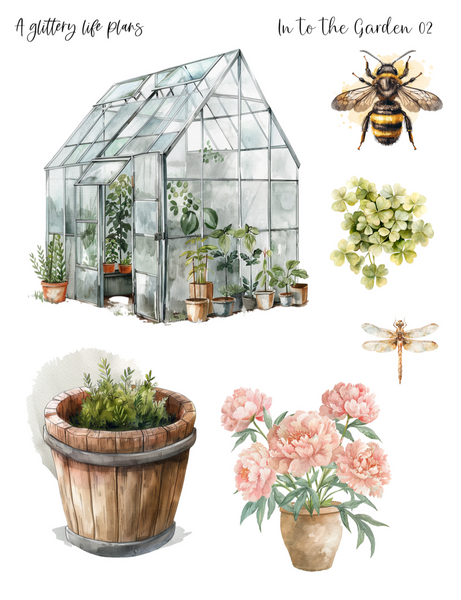 Into the Garden Decorative Stickers for Planners and Journals