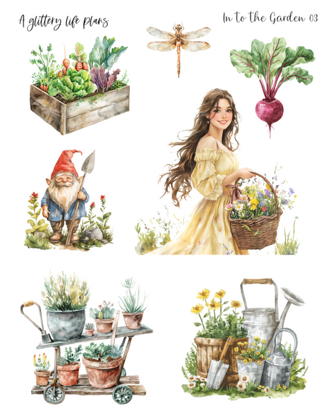 Into the Garden Decorative Stickers for Planners and Journals