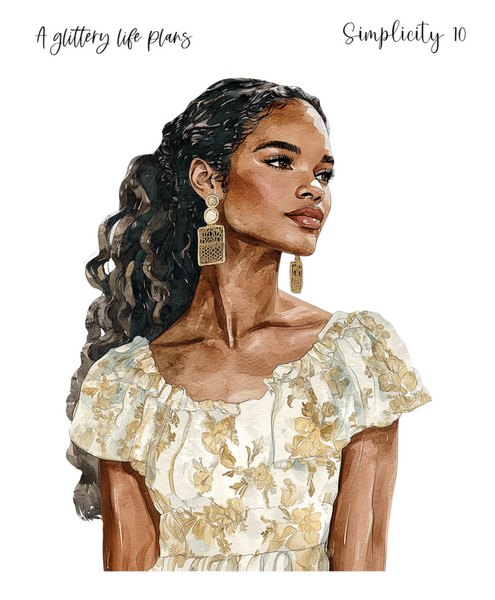 XL SimplicityDecorative Stickers for Planners and Journals