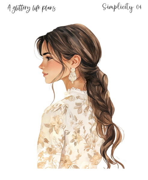 XL SimplicityDecorative Stickers for Planners and Journals