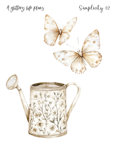 XL SimplicityDecorative Stickers for Planners and Journals