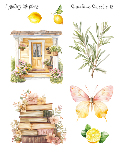 Sunshine Sweetie Decorative Stickers for Planners and Journals