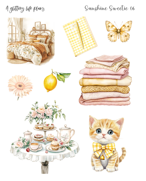 Sunshine Sweetie Decorative Stickers for Planners and Journals