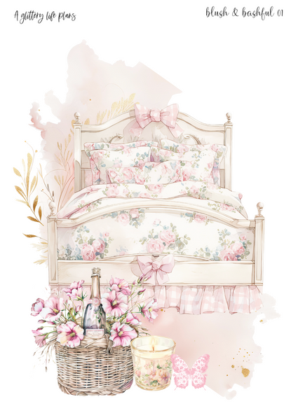 Blush & Bashful Grande Sticker Sheet for Planners and Journals