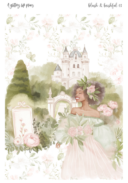 Blush & Bashful Grande Sticker Sheet for Planners and Journals