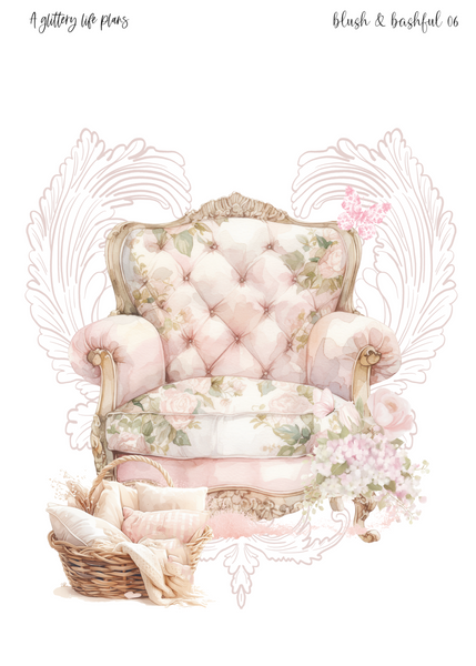 Blush & Bashful Grande Sticker Sheet for Planners and Journals
