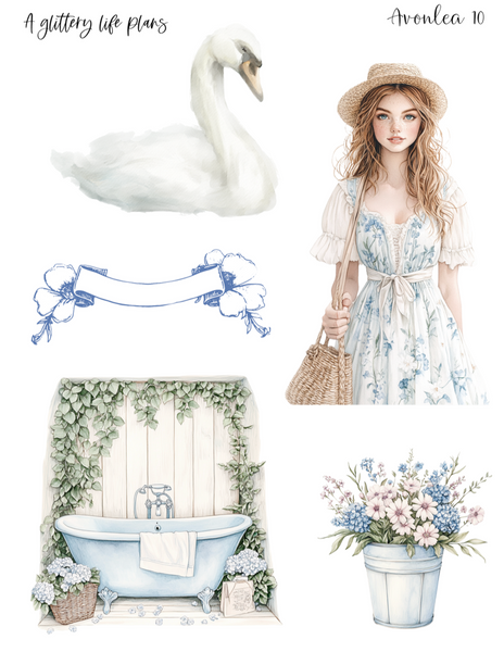 Avonlea Decorative Stickers for Planners and Journals