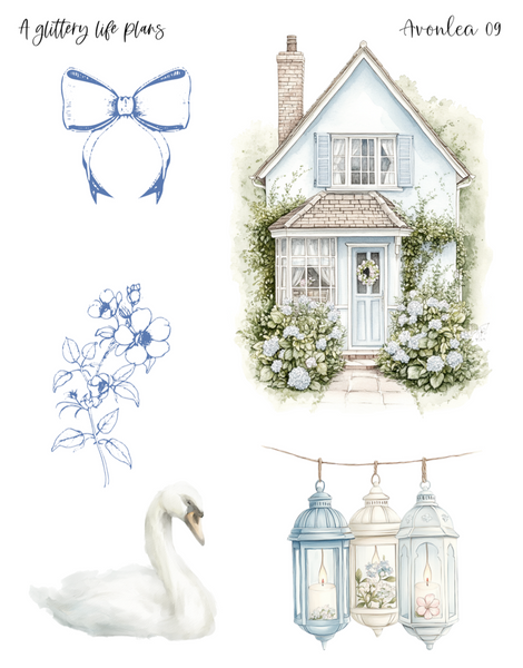 Avonlea Decorative Stickers for Planners and Journals