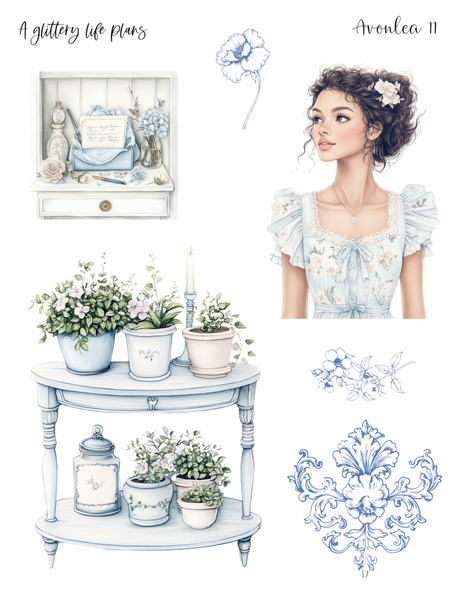 Avonlea Decorative Stickers for Planners and Journals