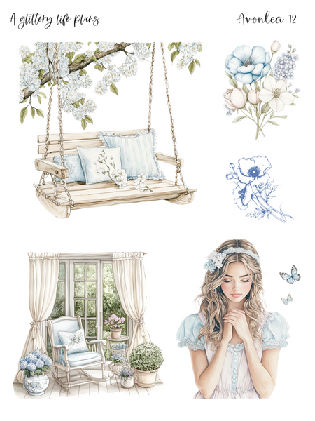 Avonlea Decorative Stickers for Planners and Journals