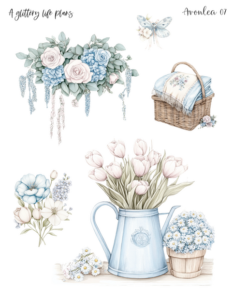 Avonlea Decorative Stickers for Planners and Journals