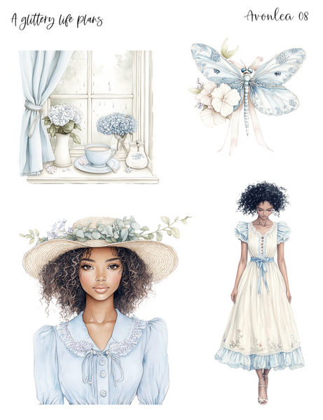 Avonlea Decorative Stickers for Planners and Journals