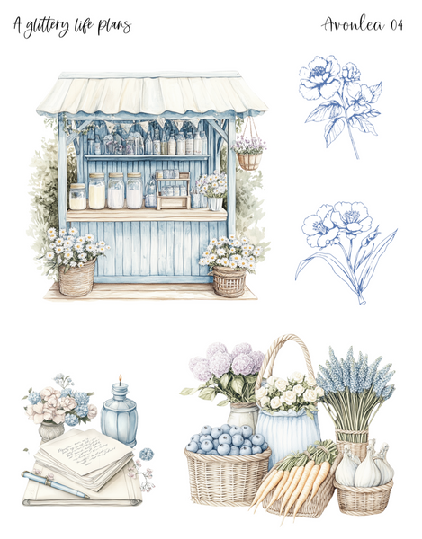 Avonlea Decorative Stickers for Planners and Journals