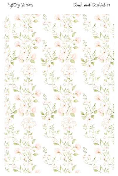 Blush & Bashful Washi Tear Sticker Sheet for Planners and Journals