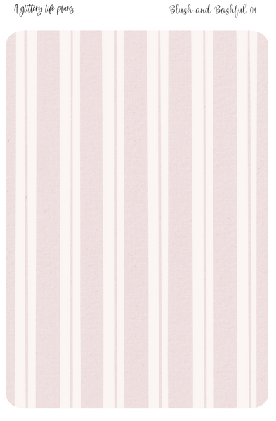 Blush & Bashful Washi Tear Sticker Sheet for Planners and Journals