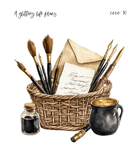 XL Coco Decorative Stickers for Planners and Journals