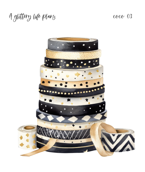 XL Coco Decorative Stickers for Planners and Journals