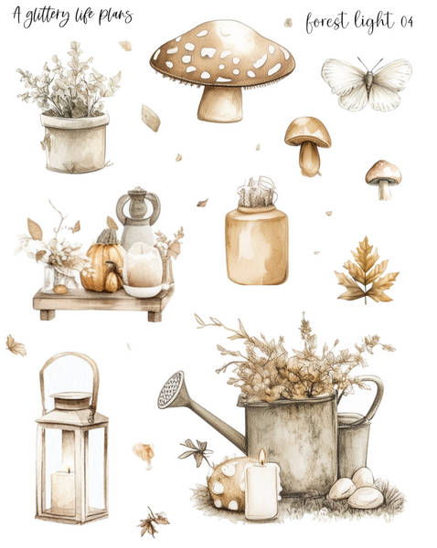 Forest Lights Decorative Stickers for Planners and Journals