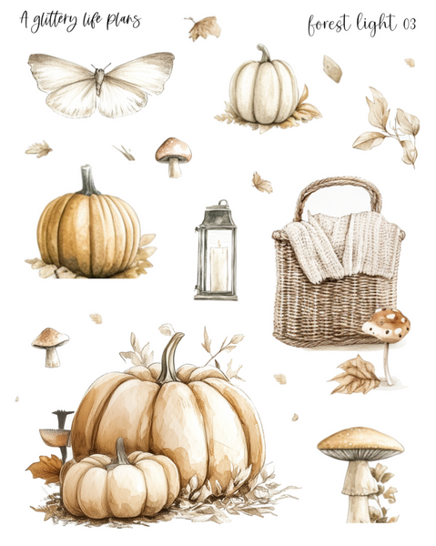Forest Lights Decorative Stickers for Planners and Journals