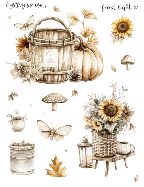 Forest Lights Decorative Stickers for Planners and Journals