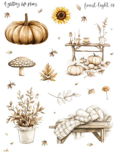 Forest Lights Decorative Stickers for Planners and Journals