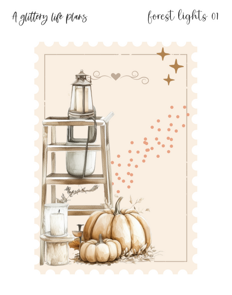 Forest Lights XL Deco Stickers for Planners and Journals