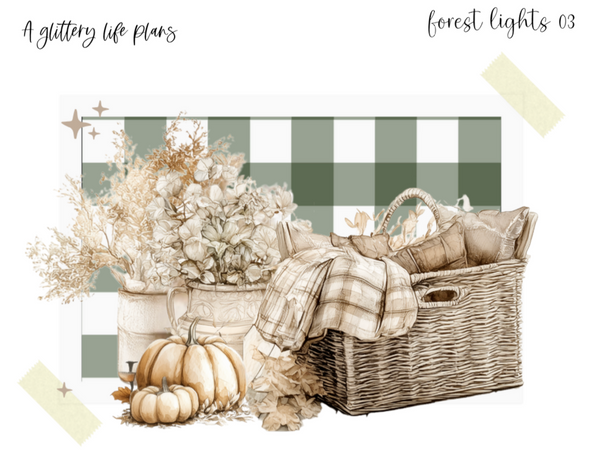 Forest Lights XL Deco Stickers for Planners and Journals