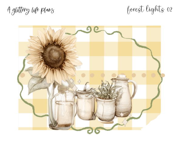 Forest Lights XL Deco Stickers for Planners and Journals