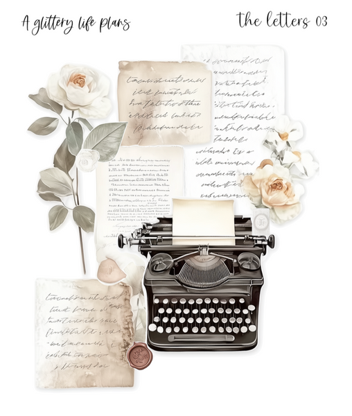 The Letters XL Large Deco Stickers for Planners and Journals