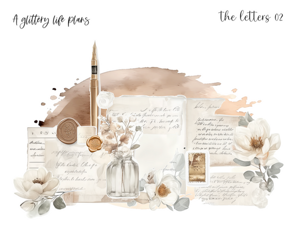 The Letters XL Large Deco Stickers for Planners and Journals