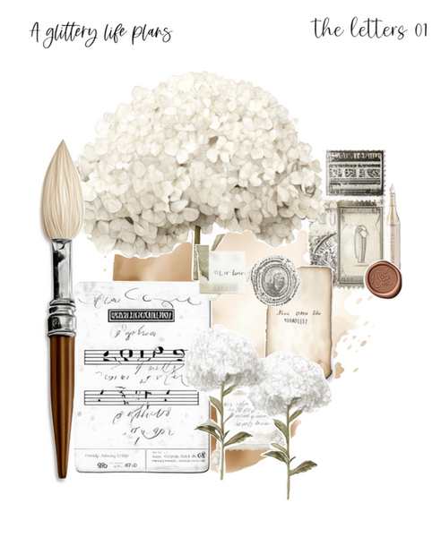 The Letters XL Large Deco Stickers for Planners and Journals